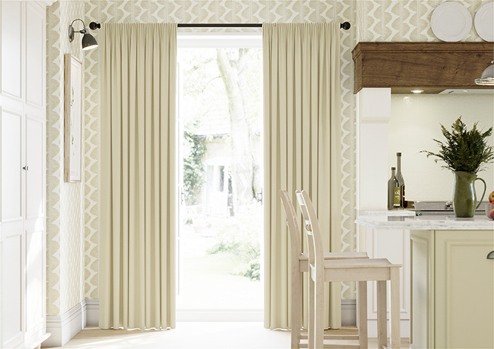 Kyoto Faux Silk, Sand - Made to Measure Curtains - Image 3